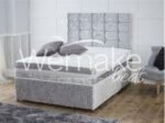 Cube Crushed Velvet Divan Bed - Image 2