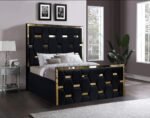 Golden stripes pyramid bed frame - Image 4