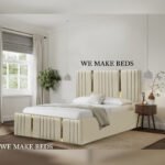 Golden strips modern luxury bed