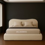 Curved teddy boucle bed - Image 10