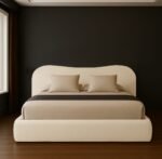 Curved teddy boucle bed - Image 9
