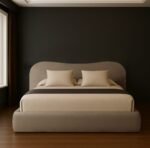 Curved teddy boucle bed - Image 5