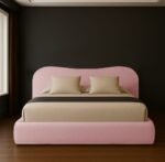 Curved teddy boucle bed - Image 6