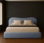Curved teddy boucle bed - Image 7