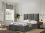 Golden strips modern luxury bed - Image 11