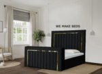 Falcon plush velvet tv bed frame - Image 4