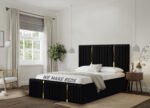 Golden strips modern luxury bed - Image 13