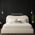 Curved teddy boucle bed - Image 2