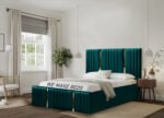 Golden strips modern luxury bed - Image 9