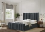Madison Wingback bed with lines - Image 4