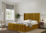Madison Wingback bed with lines - Image 3