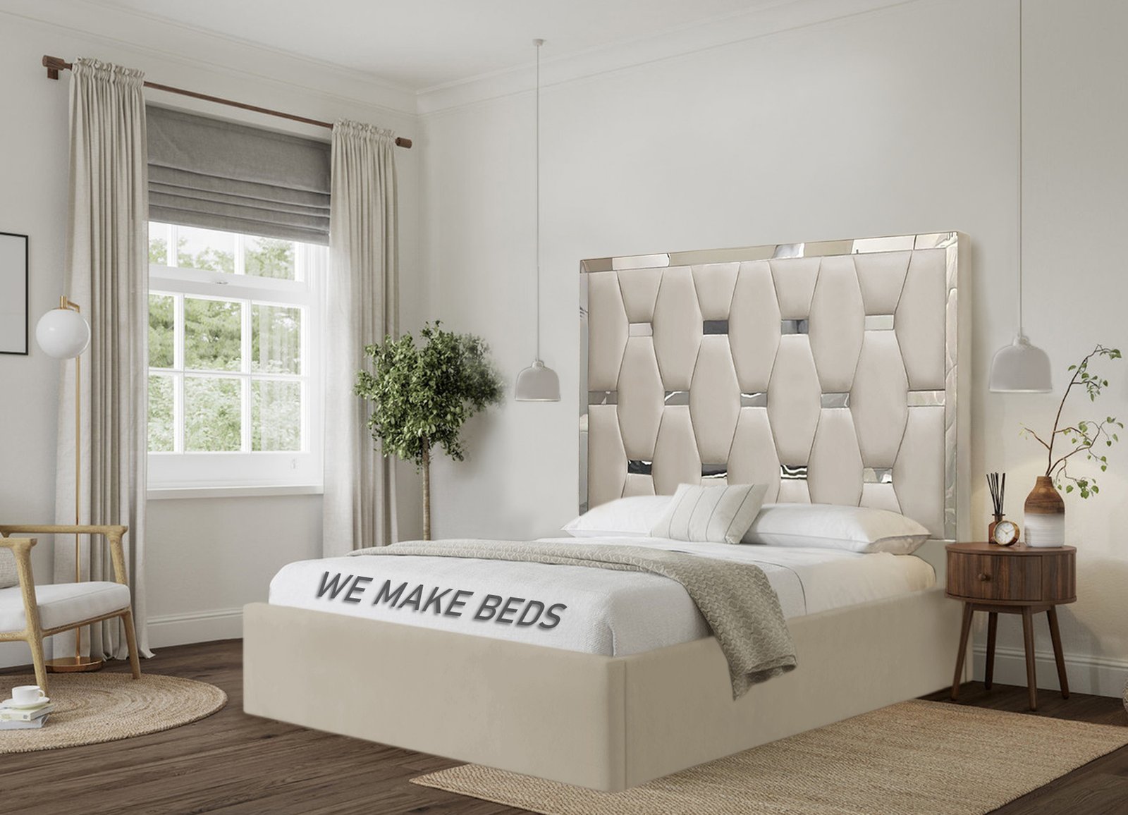 cream silver stripes - Image 1