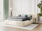 2026 Teddy Boucle Ivory Bedframe 2 Piece Headboard