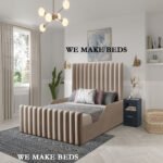 Luxury lined kids bed with safety rails - Image 4