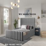 Luxury lined kids bed with safety rails - Image 6