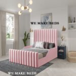 Luxury lined kids bed with safety rails - Image 7