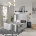 Luxury lined kids bed with safety rails - Image 8