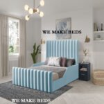 Luxury lined kids bed with safety rails - Image 9