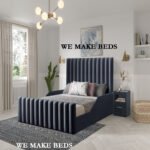 Luxury lined kids bed with safety rails - Image 10