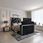 Ashleigh tv bed with trim