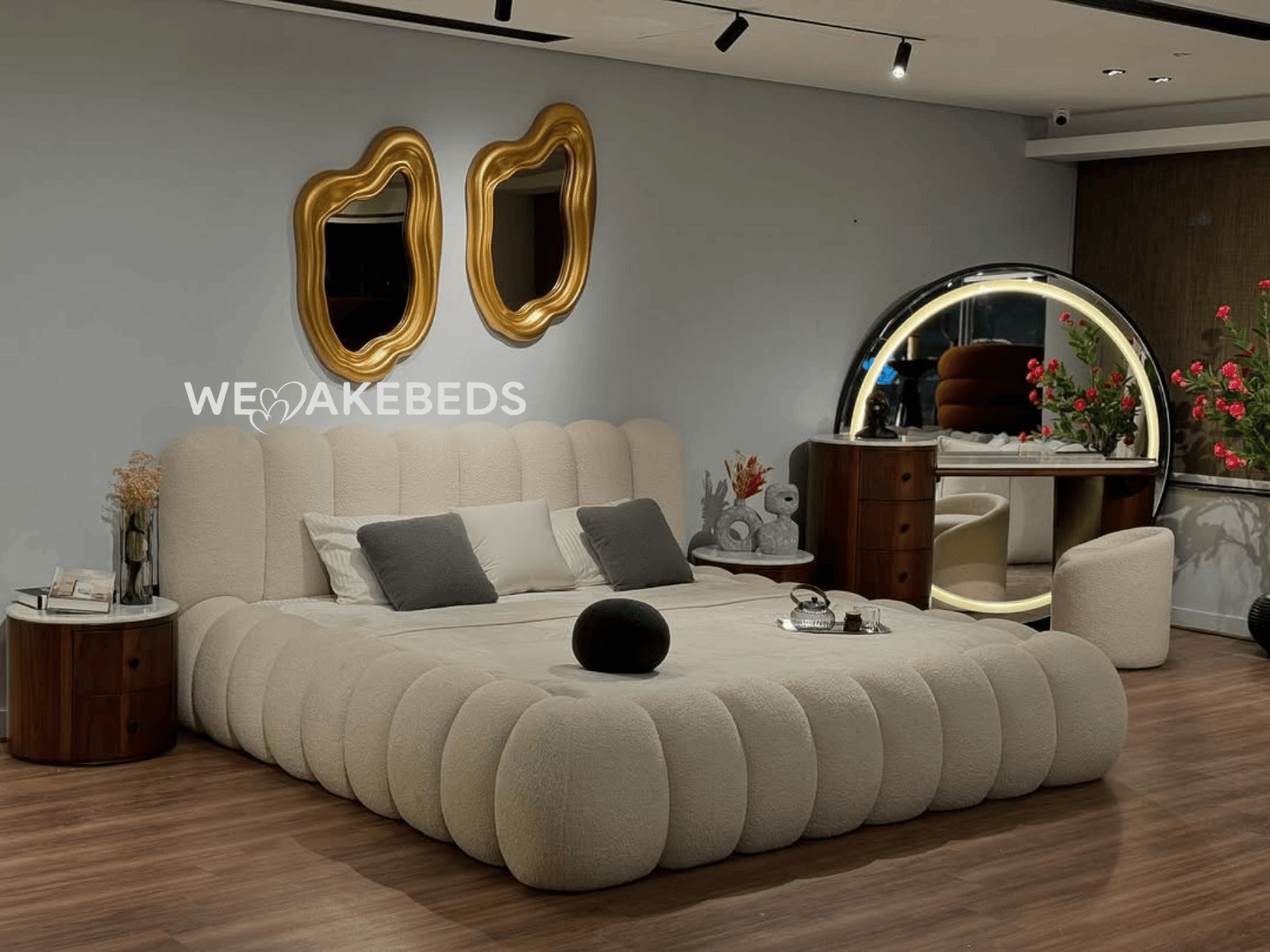 luxury-modern-teddy-boucle-upholstered-bed