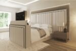 The Ellie Panel high headboard tv bed