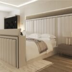 The Ellie Panel high headboard tv bed