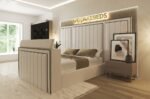 The Ellie Panel high headboard tv bed - Image 3
