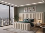 The Velvet Elegance panel bed - Image 2