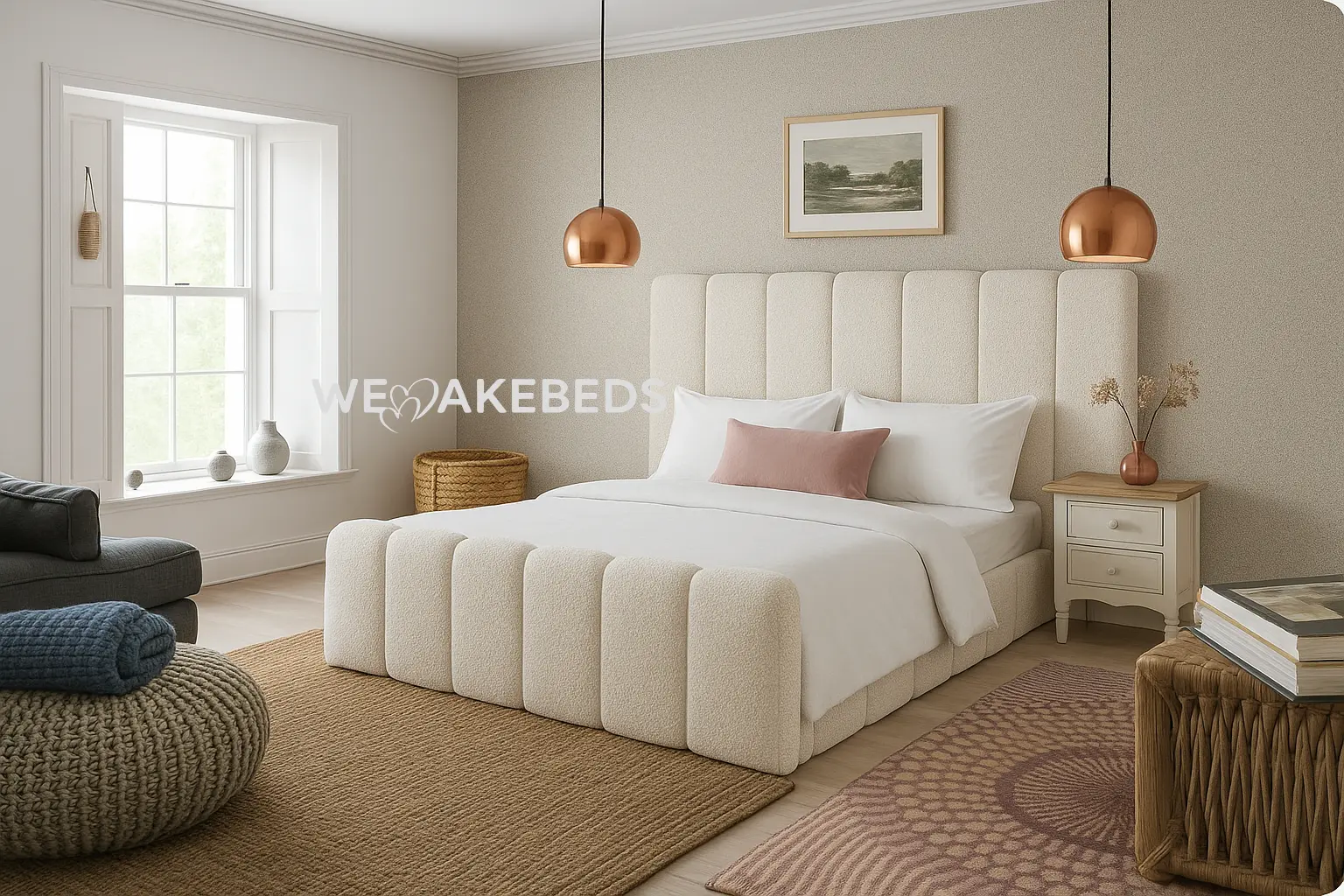 CloudForm Bouclé Bed CloudForm Bouclé Bed - Image 1