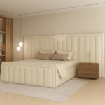 The Velvet Elegance panel bed - Image 4