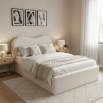 Serena Curved Upholstered Bed Frame