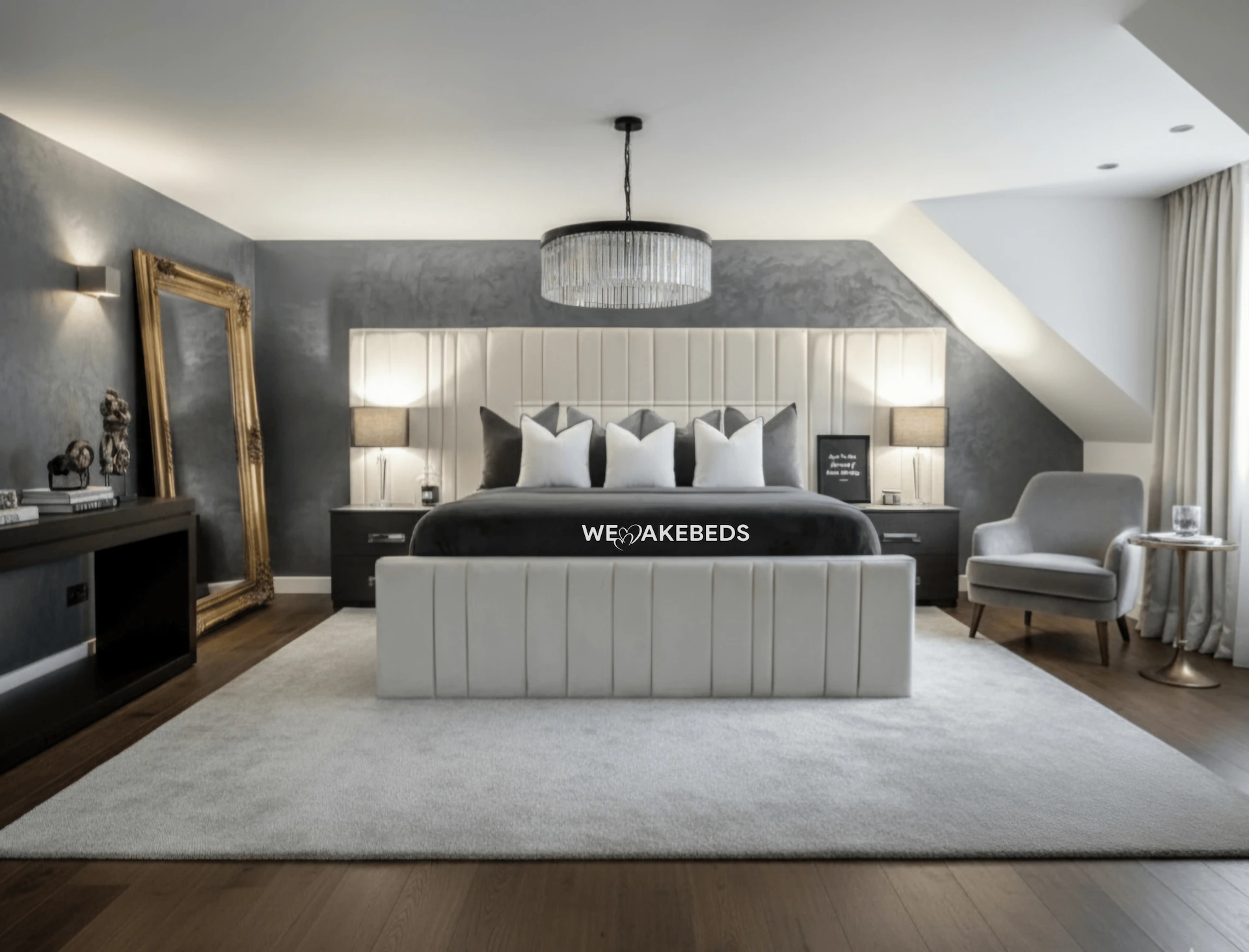 Signature Channel Platform Bed 2 Signature Channel Platform Bed - Image 1