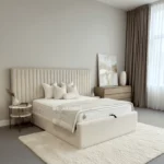 The Cloud Haven wider panel Upholstered Bed
