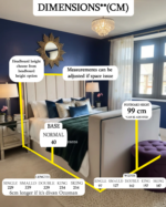 The Windsor Luxe TV wing Bedframe - Image 3