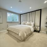 The Milan Panel high headboard Bed