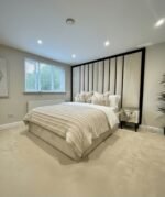The Milan Panel high headboard Bed