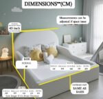 Cloud Nine Upholstered kids teddy Bed - Image 3