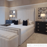 The Savoy Tall Wingback Piped Bedframe