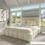 The 2026 plush Roland Bed Frame (optional Ottoman Storage)