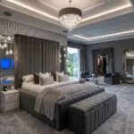 The Slate Majesty Suite High Headboard Bedframe